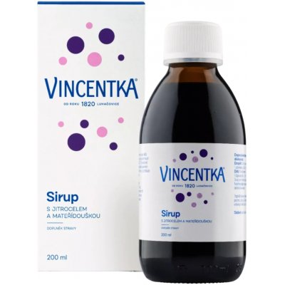 Vincentka sirup 200 ml – Hledejceny.cz