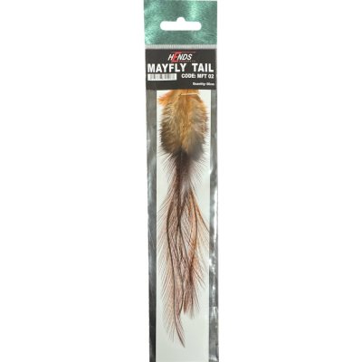 Hends Kohoutí Peří Mayfly Tail Oranžová Barvená – Hledejceny.cz