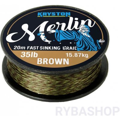 Kryston šňůra Merlin Brown 20m 15lb – Hledejceny.cz