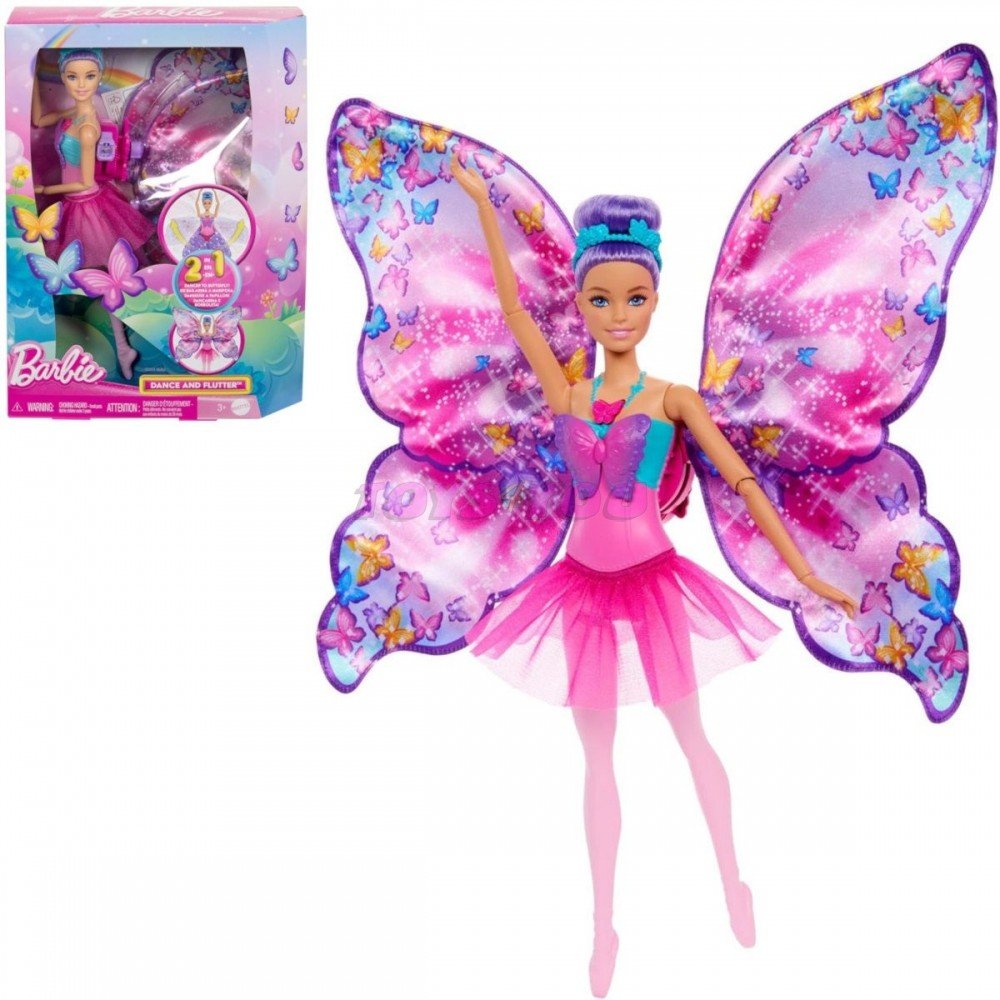 Mattel Barbie Tanečnice s motýlími křídly HXJ10 - 0