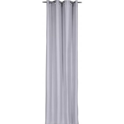 Závěs s oky Linus, neprůhledný, 245 × 140 cm, světle šedý 89155-93-4045 – Hledejceny.cz