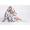 Dětská deka Noxxiez Hřejivá televizní mikinová deka s kapucí pro teenagery a dospělé Panda
