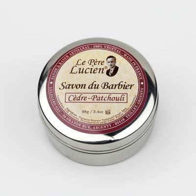 Le Pere Lucien Cedre Patchouli mýdlo na holení v dóze 98 g – Zboží Dáma
