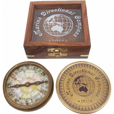 Sea-Club mosazný kompas Marine Directional Compass – Zboží Dáma