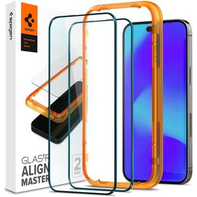 Spigen tR Align Master 2 Pack FC Black iPhone 14 Pro AGL05216 – Zboží Mobilmania