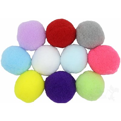 Bubu Pets sada plyšových míčků 10 ks / 3 cm – Sleviste.cz