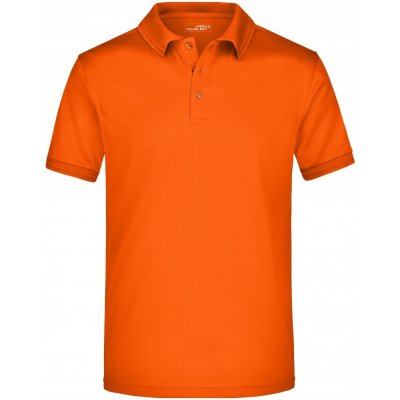 James Nicholson pánské triko límečkem funkční premium JN576 DARK orange