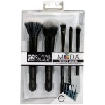 Royal & Langnickel Moda Perfect Mineral sada štětců černá 5 ks – Zboží Dáma
