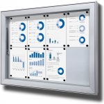 Jansen Display Venkovní uzamykatelná informační vitrína 8 x A4 – Zboží Živě