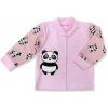 Kojenecký kabátek, bunda a vesta kojenecký bavlněný kabátek Panda růžová