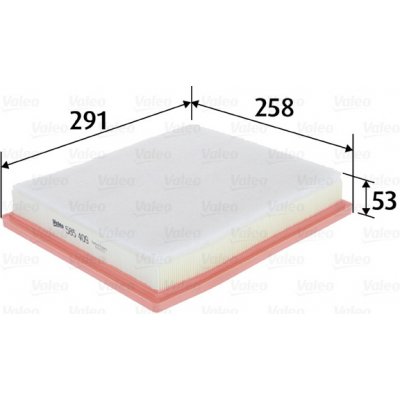Vzduchový filtr VALEO 585409 – Zboží Mobilmania