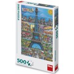 Dino Eiffelova věž kreslená 500 dílků – Zboží Dáma