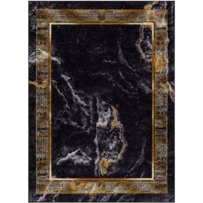 Dywany Łuszczów Miro 51278.809 Marble black / gold Černá