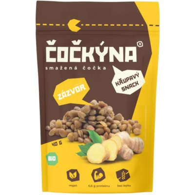 Čočkýna Křupavá čočka ZÁZVOR BIO 40 g – Zboží Dáma