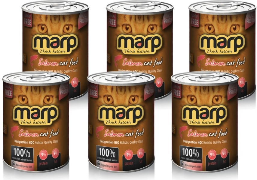 Marp Holistic Salmon pro kočky s lososem 6 x 370 g