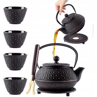 Kadax Litý smaltovaný čajník 0,8 l černý – Hledejceny.cz