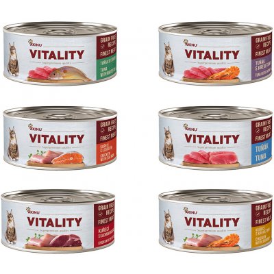 Akinu VITALITY pro kočky MIX 6 x 70 g – Sleviste.cz