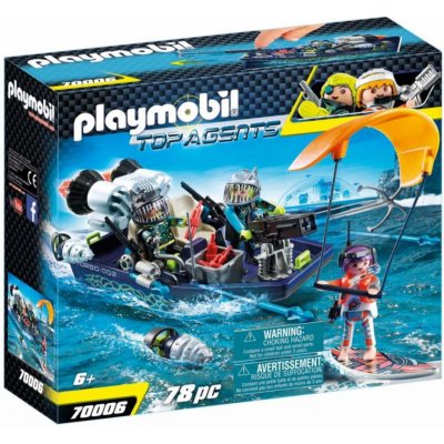 Playmobil 70006 Spy Team vznášedllo Shark – Zboží Živě