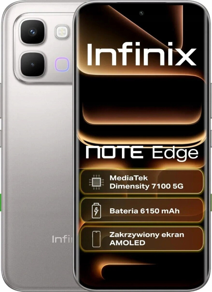 Infinix NOTE Edge 8GB/256GB Lunar Titanium na Heureka.cz