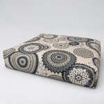 Gadeo sedací polštář mandala šedá 50x50 cm výplň pohankové slupky – Hledejceny.cz