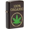 Zapalovač Zippo Brown matte "Leaf 100% Organic" 60005773