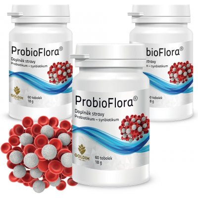 ProbioFlora s prebiotiky a 7 kmeny bifido a lakto bacilů 3x 60 kapslí
