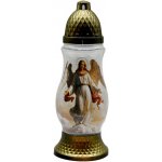 Hřbitovní skleněná lucerna Madona 28 cm - Anděl, 24 h – Sleviste.cz