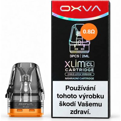 OXVA Xlim V3 CL Top Fill náhradní cartridge 3 ks 0,8 ohm – Sleviste.cz