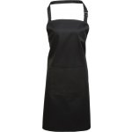 Premier Workwear Kuchyňská zástěra s laclem a kapsou Černá – Hledejceny.cz
