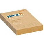 Bloček samolepicí Stick'n Hopax Kraft, 76x51 mm, přírodní hnědý papír, 100 lístků – Hledejceny.cz