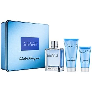 Salvatore Ferragamo Acqua Essenziale EDT 100 ml + balzám po holení 50 ml + sprchový gel 100 ml dárková sada