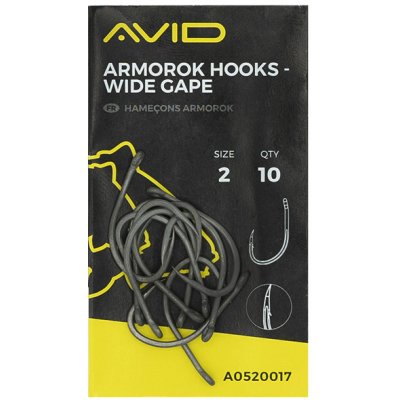 Avid Carp Armorok Hooks Wide Gape Barbed vel.6 10ks – Zboží Dáma