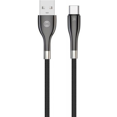 Forever GSM171007) Sleek USB/USB-C, 3A, 1m, černý