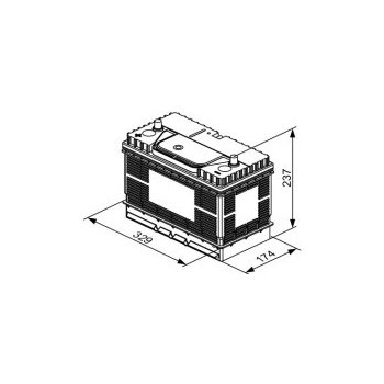 Bosch T3 12V 105Ah 800A 0 092 T30 500