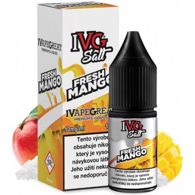 IVG E-Liquids Salt Fresh Mango 10 ml 10 mg – Zbozi.Blesk.cz