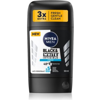 Nivea Men Black & White Invisible Fresh deostick 50 ml