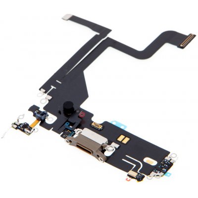 AppleMix Napájecí a datový konektor s flex kabelem + mikrofony pro Apple iPhone 13 Pro - zlatý - kvalita A+ – Zboží Mobilmania