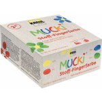 Sada Prstové barvy na textil MUCKI 4 barvy 150 ml – Zboží Dáma