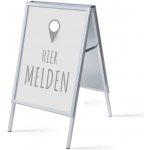 Jansen Display Set reklamního áčka A1, Přihlášení, šedý, holandsky, 639 x 1094 mm – Hledejceny.cz