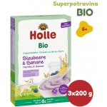 Holle bio kaše s kozím mlékem borůvkami a banánem 200 g – Zboží Dáma