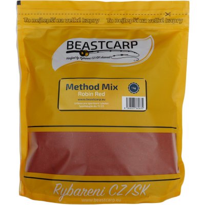 Beastcarp Method Mix Robin Red 1 kg – Zboží Mobilmania