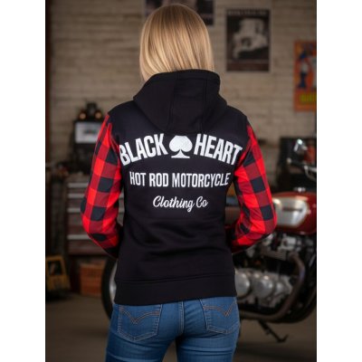 WTEC Black Heart A dámská moto mikina W-TEC Black Heart Ramforge Lady červeno-černá – Zboží Mobilmania