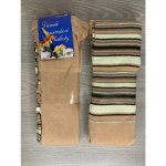 DOTEX D&D s.r.o Dětské bavlněné punčocháče DOTEX tenké pruhy béžová – Zboží Dáma