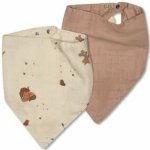 Nuuroo Villads Mušelínový bryndáček 2 ks Carnival Train/Natural – Zboží Mobilmania