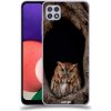 Pouzdro a kryt na mobilní telefon Samsung Pouzdro ACOVER Samsung Galaxy A22 5G A226B s motivem Owl