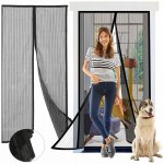 Pgum-Sill síť proti hmyzu do dveří 1x2,1/2,2m černá magnetická KLIK-KLAK – Zboží Mobilmania