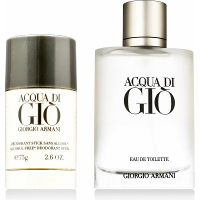 Giorgio Armani Acqua di Gio Pour Homme EDT plnitelný 100 ml + DST 75 g M – Hledejceny.cz