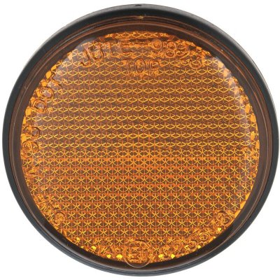 Odrazka kulatá, Q-TECH (oranžová, průměr 60 mm) – Hledejceny.cz
