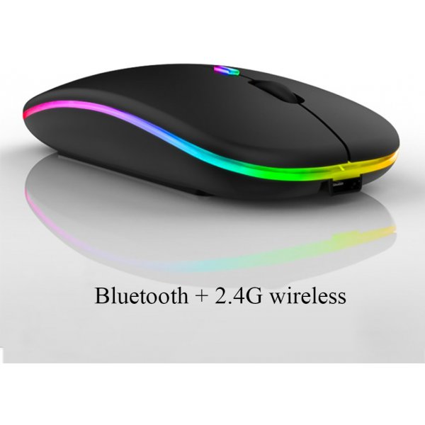 Lux Mouse Bluetooth dobíjecí bezdrátová myš s LED podsvícením Barva: Černá  od 299 Kč - Heureka.cz