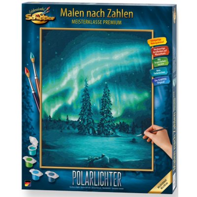 Schipper Malování podle čísel Polární záře Polarlichter 40 x 50 cm – Hledejceny.cz